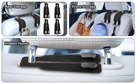 Amazon.com: DECOAIRCON 2 Pack Car Hooks for Headrest, Headrest Hooks ... - raincitystudios.com