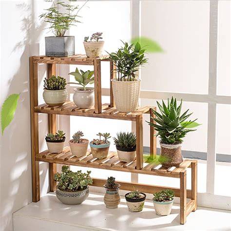 Amazon.com: Outdoor Wooden Plant Stand - raincitystudios.com
