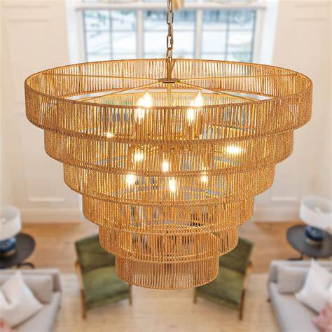 Amazon.com: Rattan Chandelier - raincitystudios.com