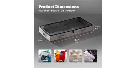 Amazon.com: storageLAB Under Bed Storage Containers, Low Profile ... - raincitystudios.com