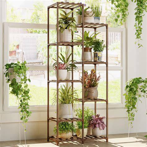 Amazon.com: Tall Wood Plant Stand - raincitystudios.com