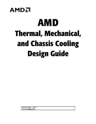 AMD Thermal Mechanical amp Chassis Cooling Design Guide