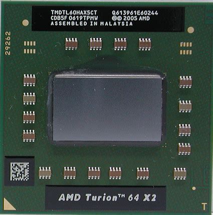 AMD Turion 64 X2 TL-60 Notebook Processor Notebookcheck .