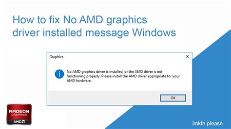 AMD graphics driver installation problem