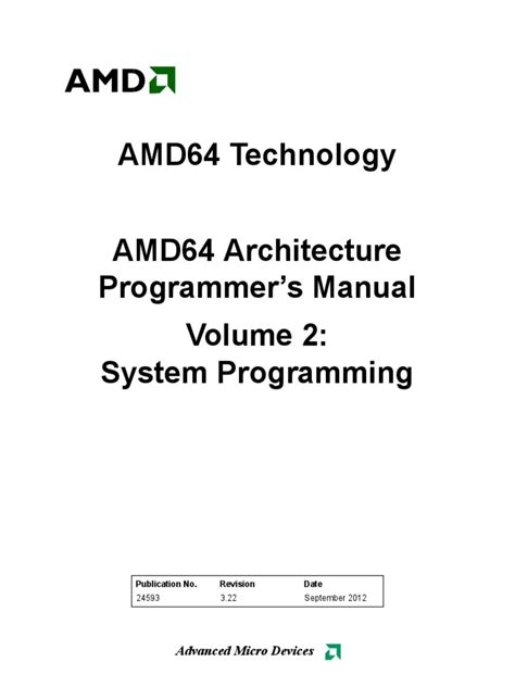 AMD64 Technology