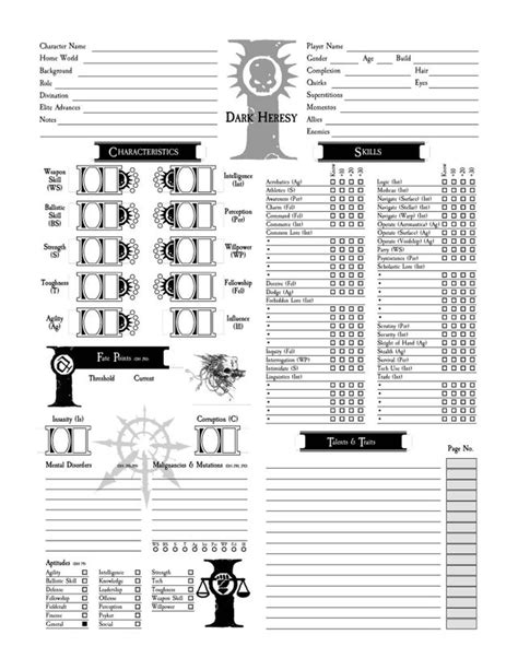 AME Printer Friendly Character Sheet