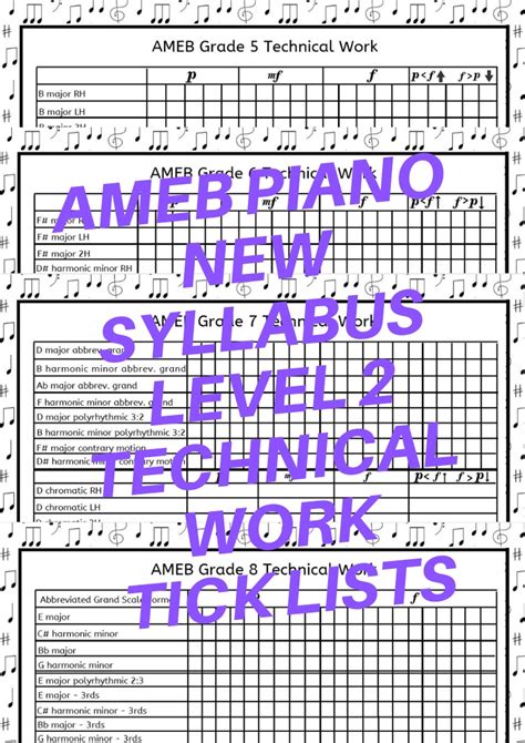 AMEB Syllabus 2003 Piano
