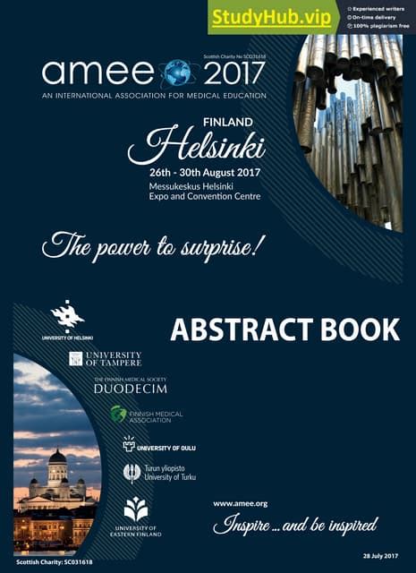 AMEE 2019 Abstract Book v2