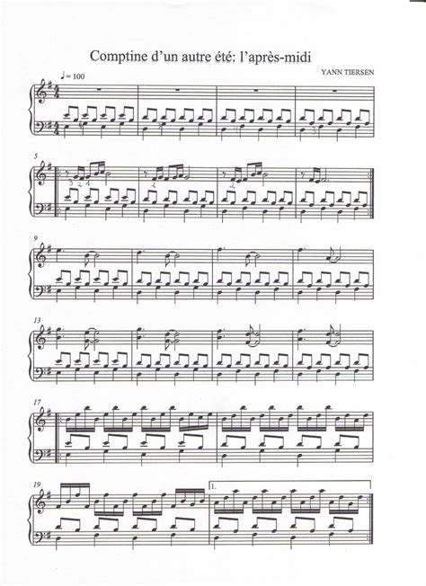 AMELIE COMPTINE PIANO PDF