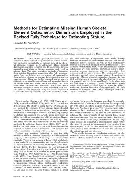 American J Phys Anthropol - 1998 - Lovell - Trauma Analysis in ... - wintechmobiles.com