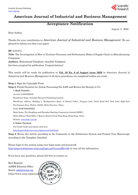 American Journal of Industrial and Business Management - wintechmobiles.com