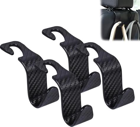 Amooca Universal Car Seat Headrest Hook 4 Pack - raincitystudios.com