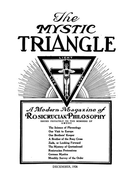 AMORC The Mystic Triangle February 1927 pdf