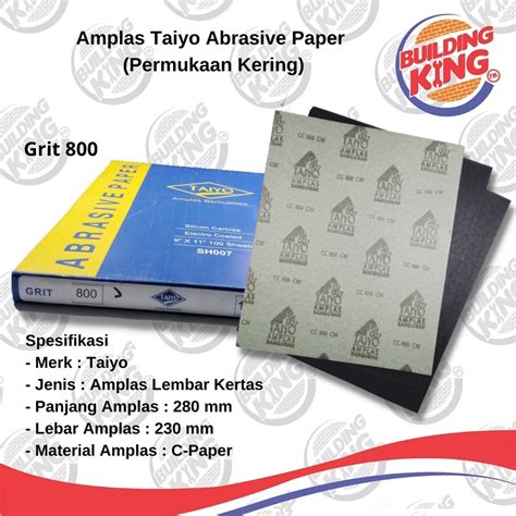 AMPLAS TAIYO LEMBARAN GRIT 800 - raincitystudios.com