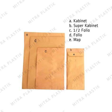 AMPLOP COKLAT 1/2 FOLIO / AMPLOP COKLAT KWARTO / KUARTO / AMPLOP ... - raincitystudios.com