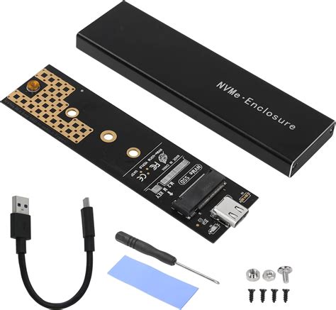 AMZLORD M.2 NVMe SSD Muhafaza Tip-C Harici PCIe B+M/M-Key SSD. 