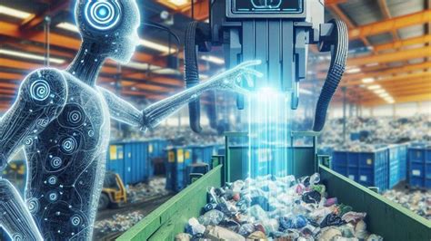 An AI powered waste sorting robot, classifying recyclable materials ... - raincitystudios.com