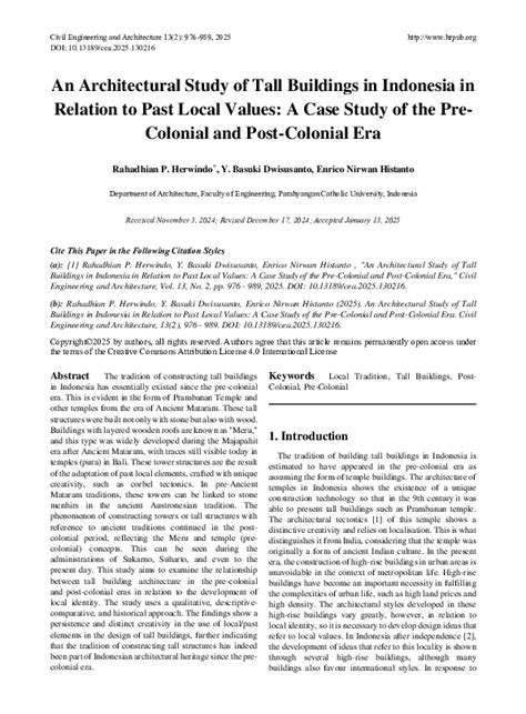 An Architectural Study of Tall Buildings in Indonesia in Relation to ... - wintechmobiles.com