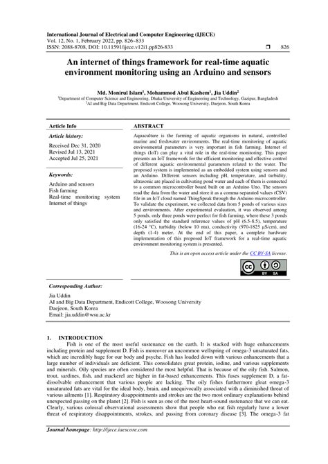 An internet of things framework for real-time aquatic environment ... - coolestguyplanet.net