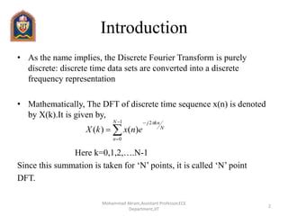 An introduction to the Discrete Fourier Transform and its applications ... - wintechmobiles.com