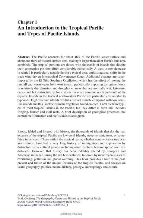 An Introduction to the Tropical Pacific and Types of Pacific Islands ... - muktibox.com