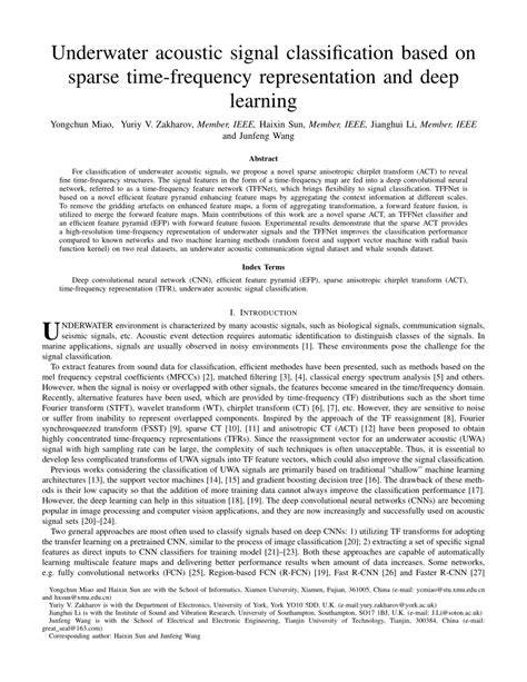 An underwater acoustic signal classification method based on hybrid ... - raincitystudios.com