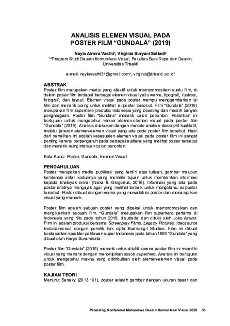 Analisis Elemen Visual pada Poster Film "Gundala" (2019) - muktibox.com