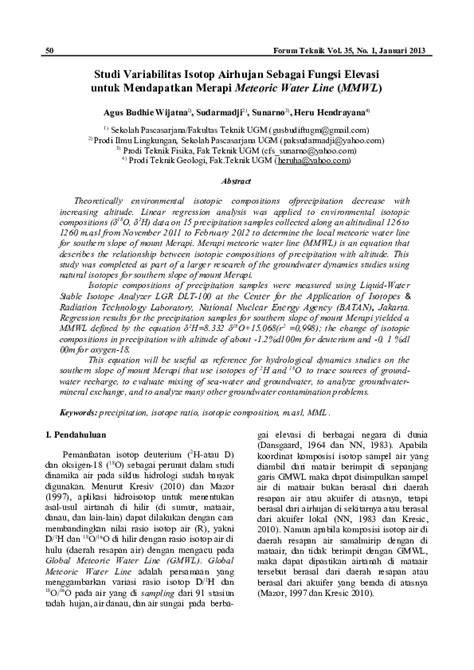 Analisis Isotop Air Hujan Cirebon | PDF - Scribd - raincitystudios.com