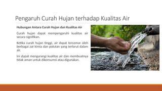 Analisis Pengaruh Curah Hujan Terhadap Kualitas Air Parameter ... - raincitystudios.com
