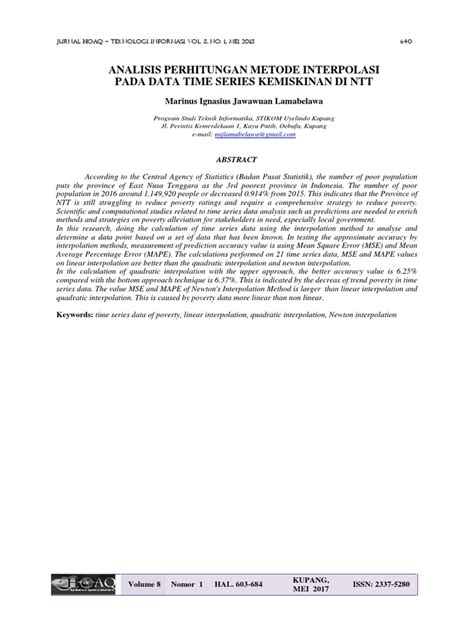ANALISIS PERHITUNGAN METODE INTERPOLASI … - wintechmobiles.com