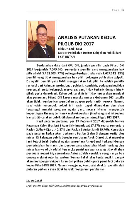 ANALISIS PUTARAN PILGUB DKI 2017 pdf