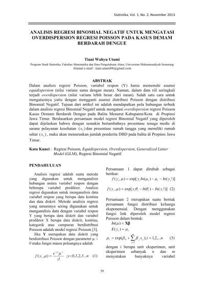 ANALISIS REGRESI BINOMIAL NEGATIF UNTUK MENGATASI - wintechmobiles.com