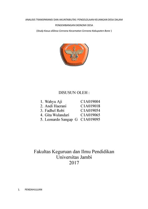 ANALISIS TRANSPARANSI & AKUNTABILITAS LAPORAN KEUANGAN MASJID …