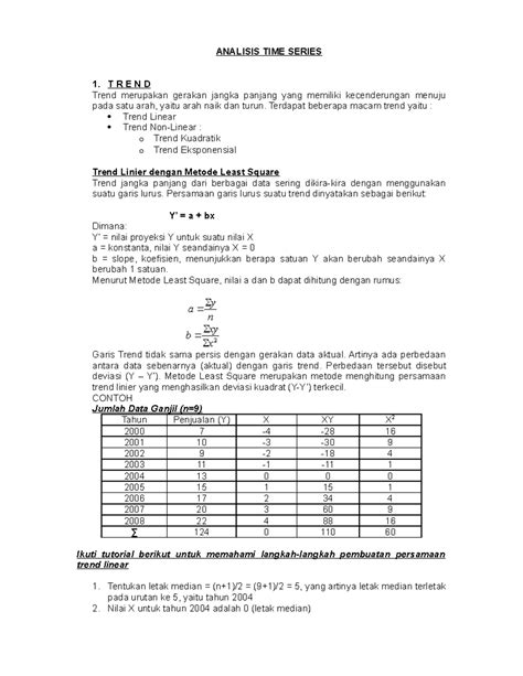 Analisis Tren Linear dalam Time Series - Scribd - wintechmobiles.com
