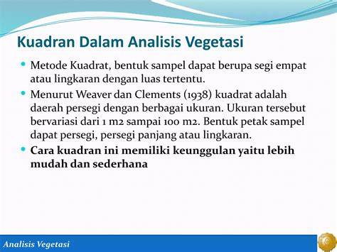 Analisis Vegetasi dengan Metode Kuadrat | PDF - raincitystudios.com