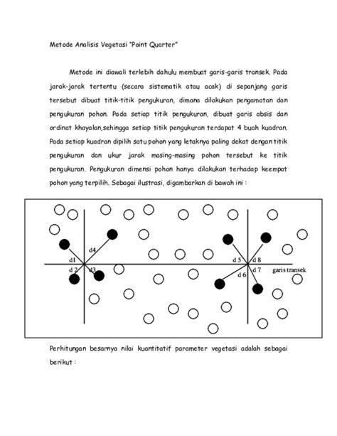 Analisis Vegetasi Metode Kuadran | PDF | Sains - raincitystudios.com