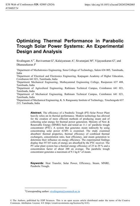Analysis on thermal performance of trough compound parabolic ... - raincitystudios.com