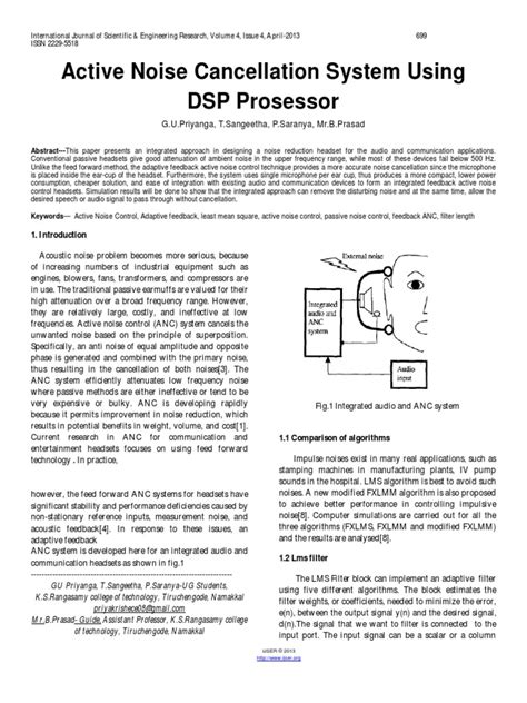 ANC Using DSP Processor