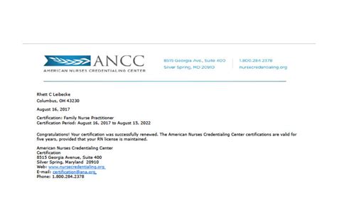 ANCC CERTIFICATION RENEWAL ELIGIBILITY OPTIONS WHEN …