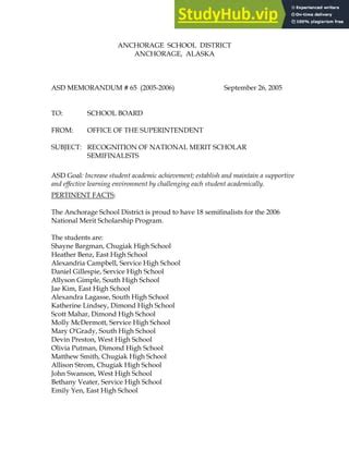 ANCHORAGE SCHOOL DISTRICT ASD MEMORANDUM #180 (2013 …