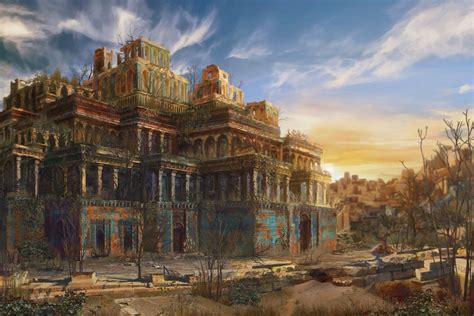 Ancient Babylon Hanging Gardens Concept Art - wintechmobiles.com