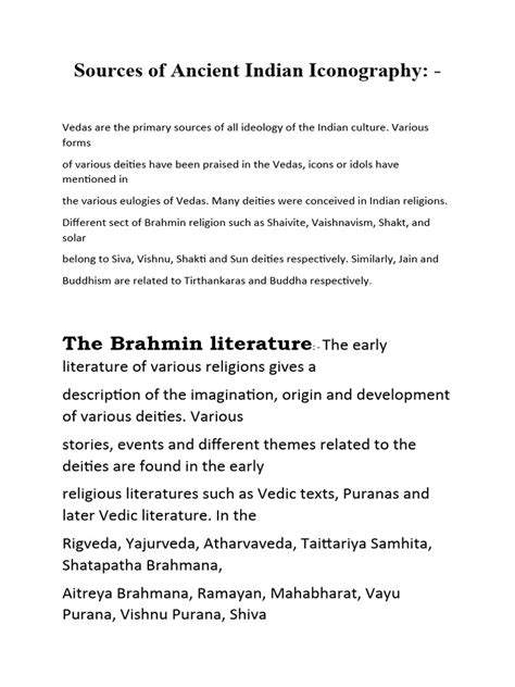 Ancient Indian Iconography Sources | PDF | Puranas - wintechmobiles.com