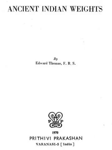 ANCIENT INDIAN WEIGHTS - JSTOR - wintechmobiles.com