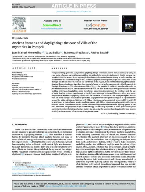 Ancient Romans and daylighting: the case of Villa of the mysteries in ... - wintechmobiles.com