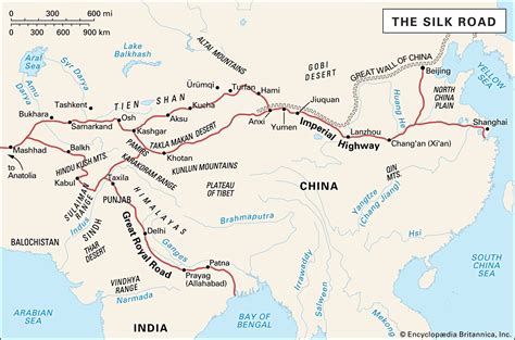 Ancient Silk Road Trade Route Map Illustration - wintechmobiles.com