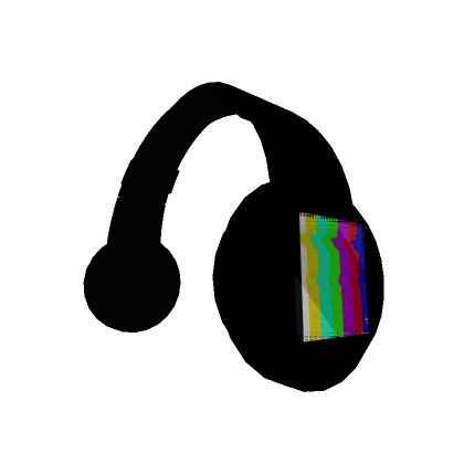Animated Glitch Headphones with RGB Shift Effect - muktibox.com