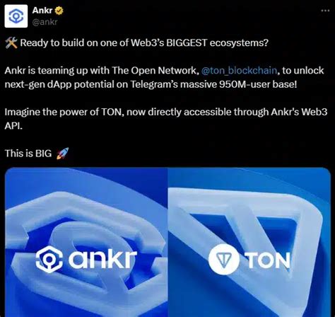 Ankr Integrates Ton Into Web3 Api Services For Developers