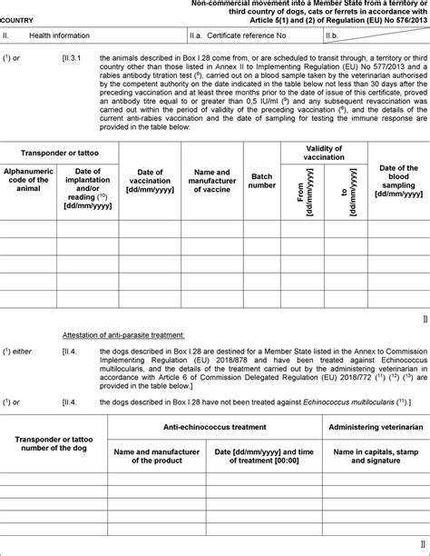 ANNEX III Regulation (EU) No 576/2013 - Validity requirements for …