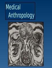 ANTH 2038 - Anthropology of Health and Medicine