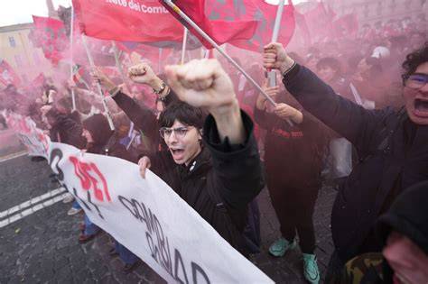 Anti-war protests held in Italy and Spain | AP News - raincitystudios.com